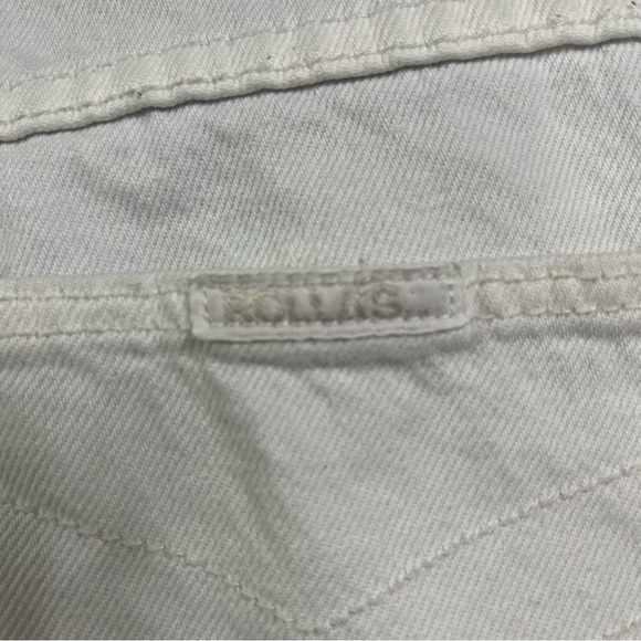 Rolla’s Eastcoast Crop Flare High Rise White Jeans - Picture 8 of 9
